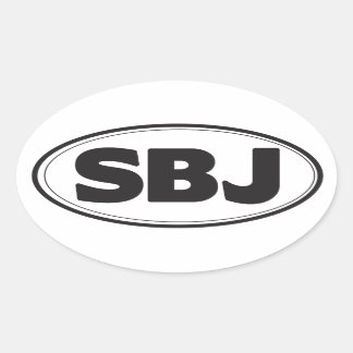 Sticker SBJ Oval