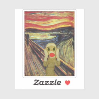 Sticker Scandale de singe de choc