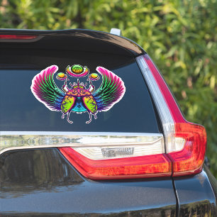 Sticker scarabée égyptien coloré