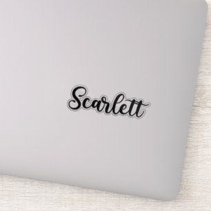 Sticker Scarlett Nom - Calligraphie manuscrite