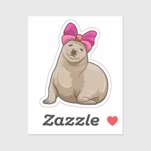 Sticker Sceau avec ruban