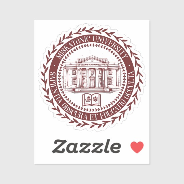 Sticker Sceau de l'université Miskatonic (Feuille)