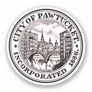 Sticker Sceau de Pawtucket, Rhode Island