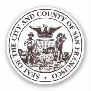 Sticker Sceau de San Francisco, Californie