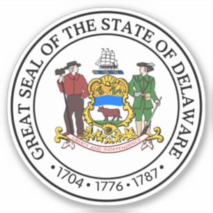 Sticker Sceau d'État du Delaware