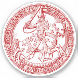 Sticker Sceau héraldique médiéval de Thomas de Beauchamp