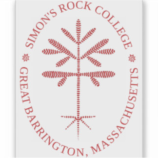 Sticker Sceau rouge vinyle rectangulaire