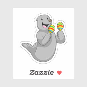 Sticker Sceller comme musicien avec Maracas