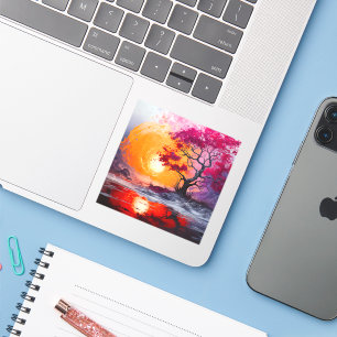 Sticker Scène Arbre Artsy