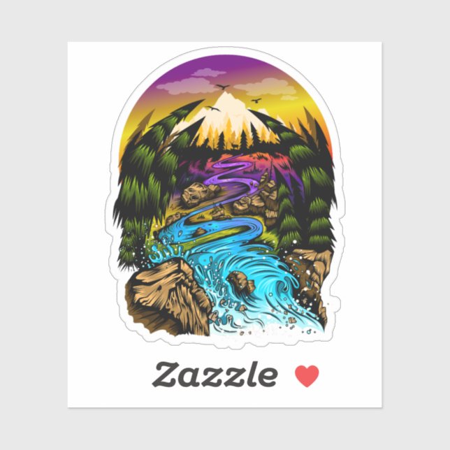 Sticker Scène extérieure (Feuille)