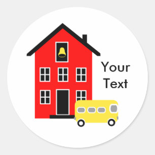 Sticker School House et Buss