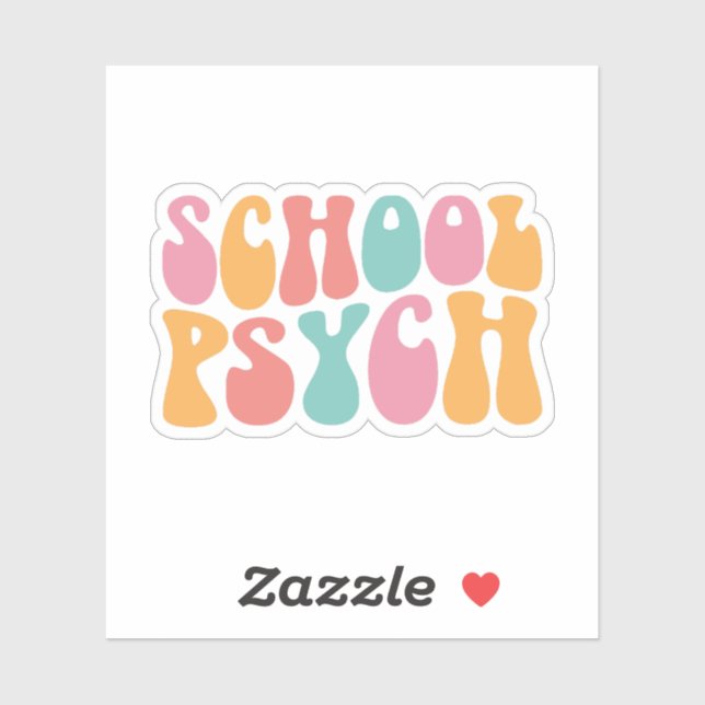 Sticker School Psychologist – School Mental Health (Feuille)