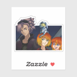 Sticker Sci Fi Anime Amis