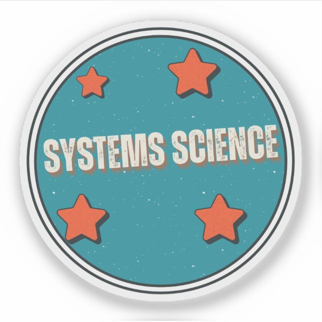 Sticker Science des systèmes (Devant)