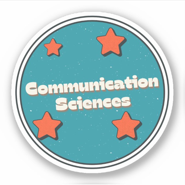 Sticker Sciences de la communication (Devant)