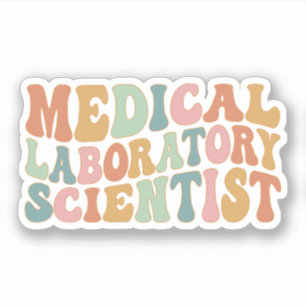 Sticker Scientifique de laboratoire Médicale MLS