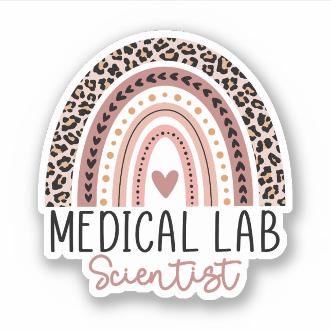 Sticker Scientifique de laboratoire Médicale MLS Rainbow (Devant)