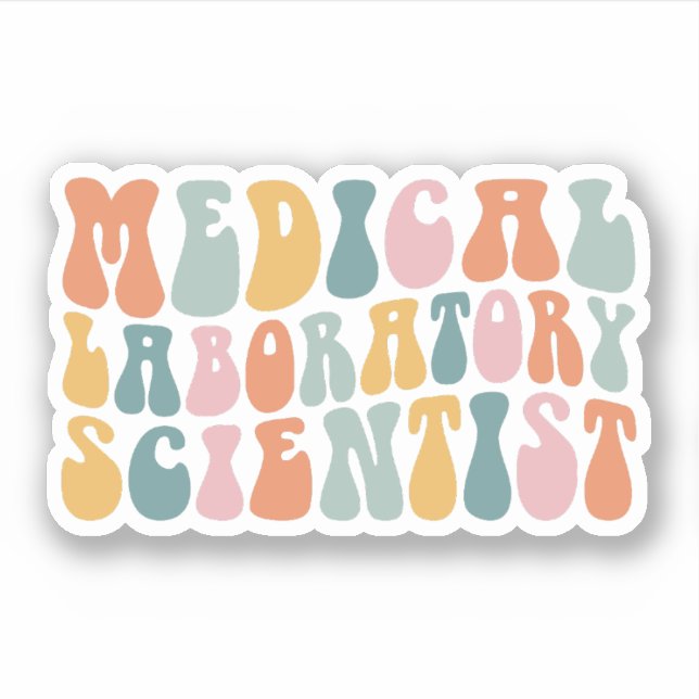 Sticker Scientifique de laboratoire Médicale Scientifique  (Devant)