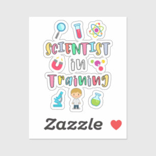 Sticker Scientifique en formation pour jeunes scientifique