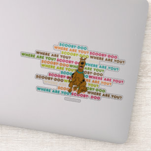 Sticker Scooby-Doo Coureur "Où Es-Tu ?"