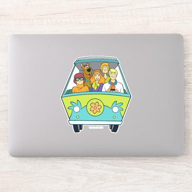 Sticker Scooby-Doo & Gang Mystery Machine (Ordinateur)
