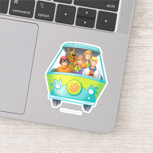 Sticker Scooby-Doo & Gang Mystery Machine Airbrush