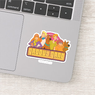 Sticker Scooby-Doo   Graphique de dessin rétro "Gang Super