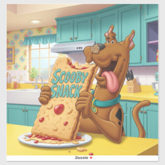 Sticker Scooby-Doo Joyeux et son énorme collation Scooby