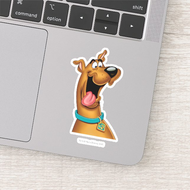 Sticker Scooby Doo Visage Excité (Détail)