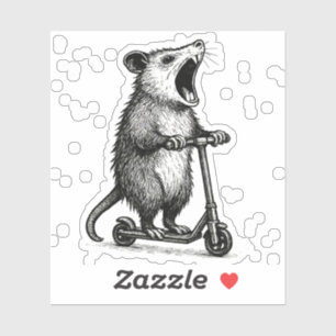 Sticker scooter opaasum