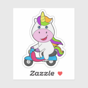Sticker Scooter Unicorn