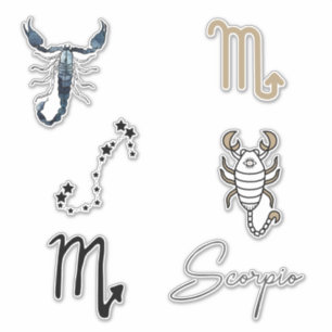 Sticker Scorpio Octobre Novembre Anniversaire astrologie z