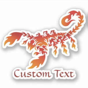 Sticker Scorpion Flames