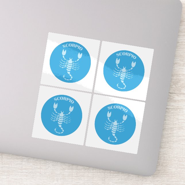 Sticker Scorpion, Signe du zodiaque, Horoscope, Astrologie (Détail)