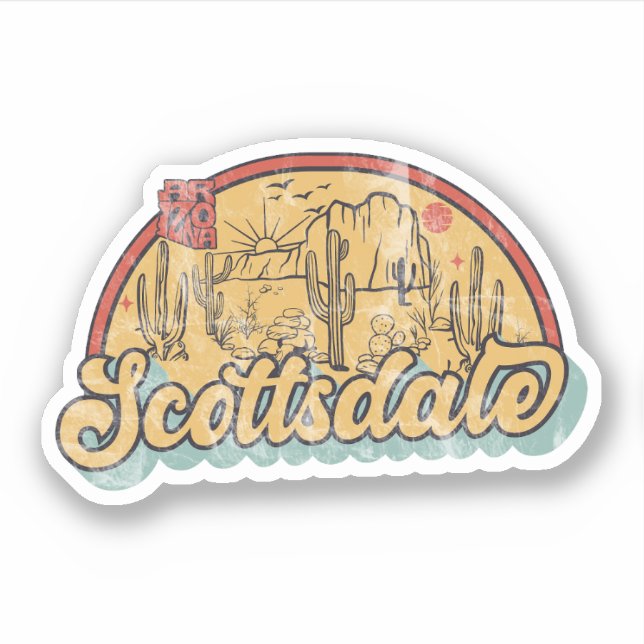 Sticker Scottsdale, Arizona (Devant)