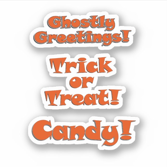 Sticker Scrap Book Trick or Treat Halloween (Devant)