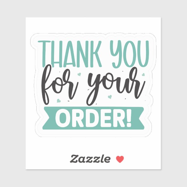 Sticker Script Bold pour l'emballage des petites entrepris (Feuille)