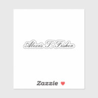 Script de calligraphie classique Simple Blanc