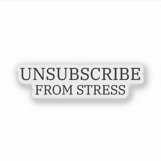Sticker Se désabonner du stress Precision Cut Laptop (Devant)