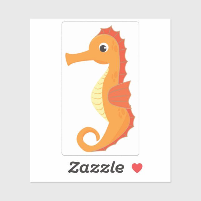 Sticker Seahorse (Feuille)