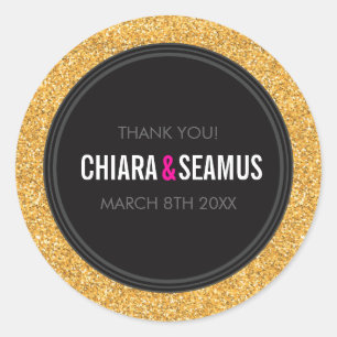 STICKER SEAL moderne simple audace or parties scin