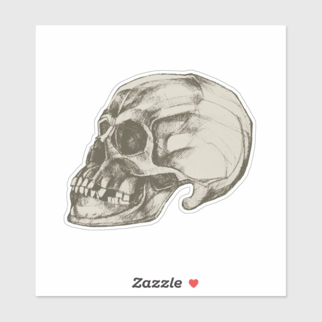 Sticker Séance de crâne pour Halloween (Feuille)