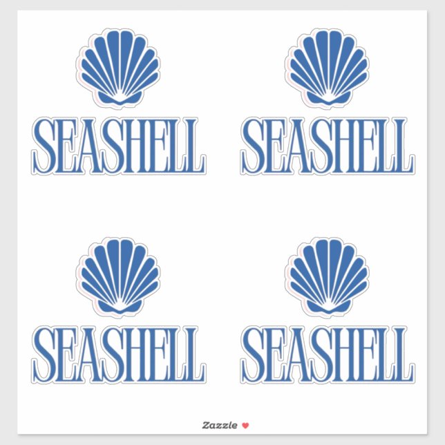 Sticker Seashell (Feuille)