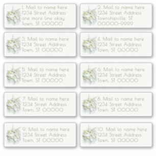 Sticker Seaside Garden Wedding Mail Adresses individuelles