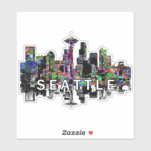 Sticker Seattle, Washington en graffiti