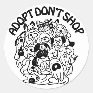 Sticker Secourt d'adoption de chien