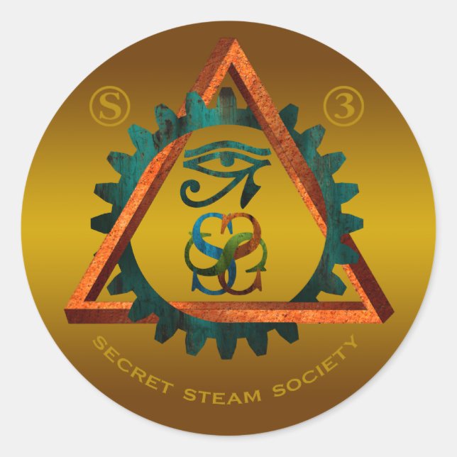 Sticker Secret Steam Society (Devant)