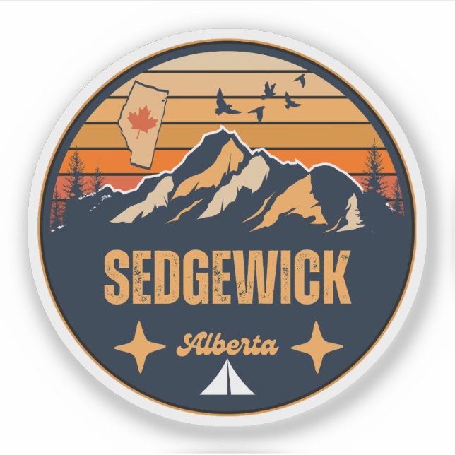 Sticker Sedgewick, Alberta (Devant)