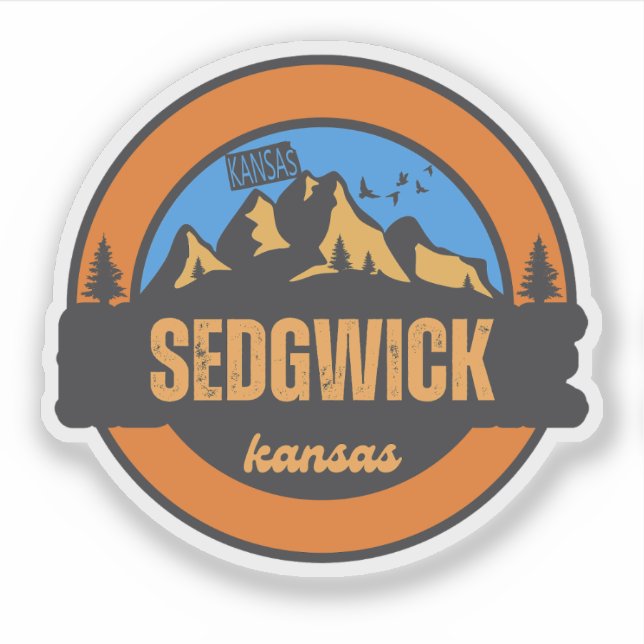 Sticker Sedgwick, Kansas (Devant)
