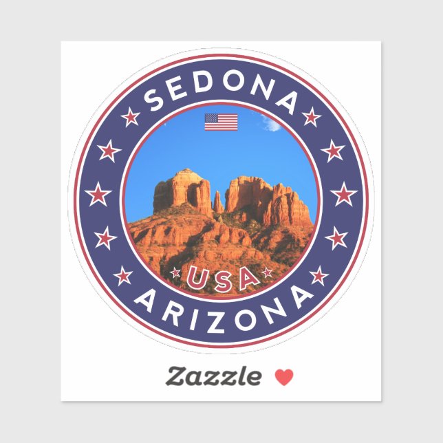Sticker Sedona Arizona, Sedona (Feuille)